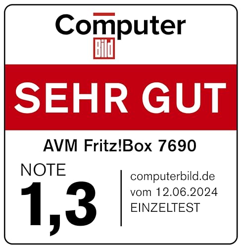 FRITZ!Box 7690 – Wi-Fi 7 DSL-Router, bis 5.760 Mbit/s, VDSL/ADSL2+, Mesh, DECT, deutschsprachige Version
