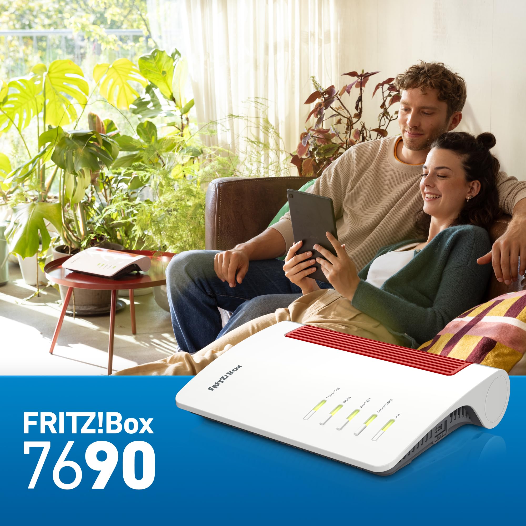 FRITZ!Box 7690 – Wi-Fi 7 DSL-Router, bis 5.760 Mbit/s, VDSL/ADSL2+, Mesh, DECT, deutschsprachige Version